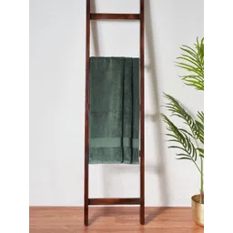 Living scapes by Pantaloons Green 1 Cotton 550 GSM Bath Towel-picture-11