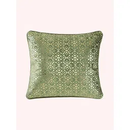 Living Scapes by Pantaloons Green Cotton Cushion Cover image 2