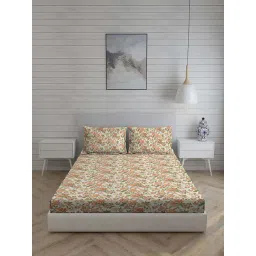 Living Scapes by Pantaloons Multicoloured Queen Flat Bedsheet Set-picture-30