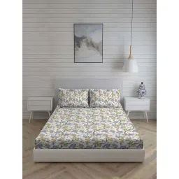 Living Scapes by Pantaloons Multicoloured Queen Flat Bedsheet Set-picture-31