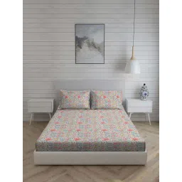 Living Scapes by Pantaloons Multicoloured Queen Flat Bedsheet Set-picture-25