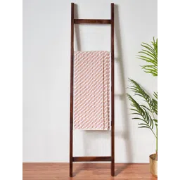 Living scapes by Pantaloons Peach-Coloured & White Printed Cotton 520 GSM Bath Towel-picture-37