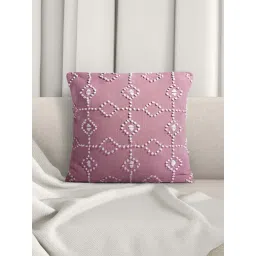 Living Scapes by Pantaloons Purple Cotton Cushion Cover-picture-15