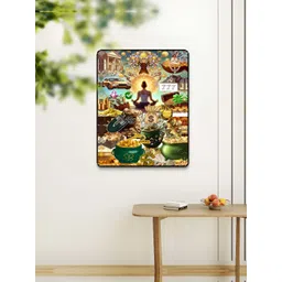 Livin'luxe Blue & Gold-Toned Money Manifestation Vision Board Wall Art-picture-37