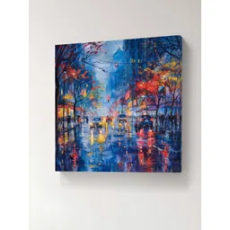 Livin'luxe Blue & Red Abstract Canvas Wall Art-picture-17