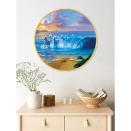 Livin'luxe Blue & White MDF Other Wall Paintings-picture-24