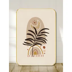 Livin'luxe Unisex Pink & Brown 1 Piece Wood Other Wall Paintings image 1