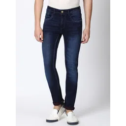 Llak Jeans Men Blue Skinny Fit Mid-Rise Clean Look Stretchable Jeans-picture-38