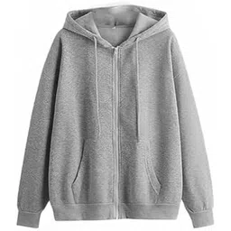 lll fashion Fleece Women's Full Sleeve Zip-Through Hoodie | Jacket for Women | Breathable, Solid Color Hooded Jacket with Front Zipper Closure (IN, Alpha, Small, Regular, GREY)-picture-11