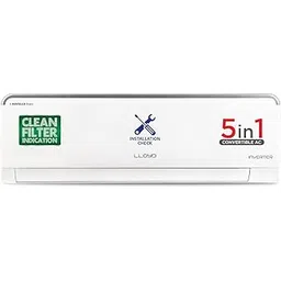 Lloyd 0.8 Ton 3 Star Inverter Split AC (6 in 1 Convertible, 100% Copper, Anti-Viral + PM 2.5 Filter, White with Silver Deco Strip, GLS09I3FOASR)-image-34