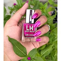 LM Loco Moco One Coat Nail Paint, Metallic Hot Pink, 11ml-picture-23