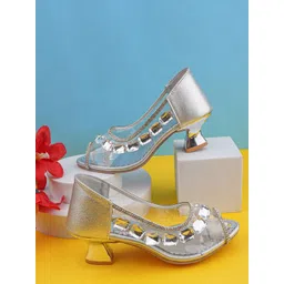 LMG Lifestyle Girls Embellished Kitten Mules-picture-10