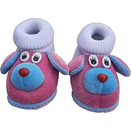 lmn child care Fancy Child Bootie 0-12 months, Toe to heel length -12cm (Blue- Pink)-picture-19