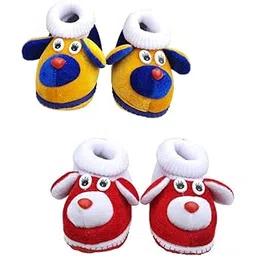 lmn child care Unisex New Born Baby Comfortable Booties/Shoes/Socks for Baby Girl & boy/Unisex-Baby Booties (Pack of 2)-picture-12