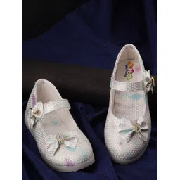 LNG Lifestyle Girls Printed Bow Embellished LED Ballerinas-picture-21