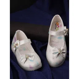 LNG Lifestyle Girls Printed Round Toe Ballerinas With Bows & LED Lights-picture-33