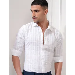 LOCOMOTIVE Luxe Men Dobby Casual Regular Fit Shirt-picture-10