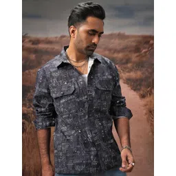 LOCOMOTIVE Men Premium Wrinkle Textured Utility Pocket Oversized Overshirt-picture-27