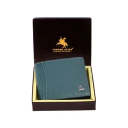 LONDON ALLEY Men Leather Flap Coin Pocket Two Fold Wallet-picture-30