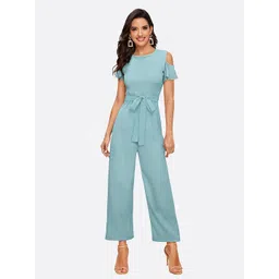 LONDON BELLY Solid Short Sleeves Basic Jumpsuit-picture-29