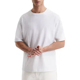 London Hills Men Self Design Round Neck Oversized T-shirt-picture-33