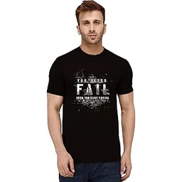 london hills Men's Regular Fit Cotton Blend Half Sleeve Tshirt for Men | Printed T-Shirt for Men-picture-33
