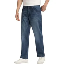 london hills Men's Relaxed Fit Mid Rise Jeans || Relaxed Pants || Denim Baggy Jeans-picture-32