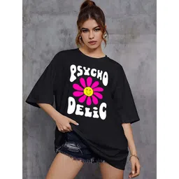 London Hills Women Printed Drop-Shoulder Sleeves T-shirt-picture-20