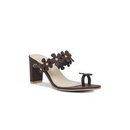 London Rag Embellished PU Party Block Sandals-picture-43