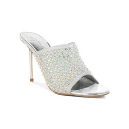 London Rag Embellished PU Party Stiletto Mules-picture-27