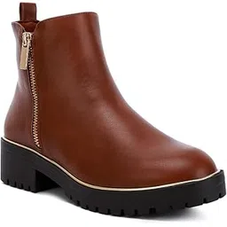 london rag Metallic Frame Block Heel Boots-picture-15