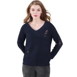 London Rag Navy Crochet Pattern Sweater-picture-19