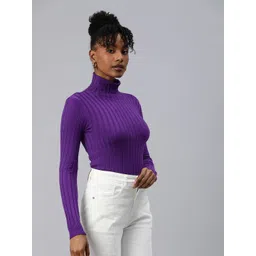 London Rag Turtle Neck Ribbed Pullover image 3