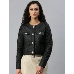 London Rag Women Crop Quilted Jacket-picture-13