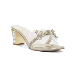 London Rag Women Embellished Open Toe Block Mules-picture-42