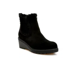 London Rag Women Faux Fur Lined Chelsea Boots-picture-24