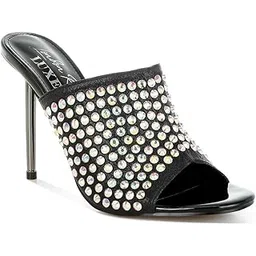 london rag Women's AB Rhinestone Slip-On Stiletto Heels-picture-12