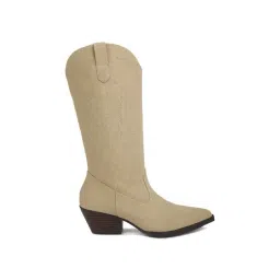 London Rag Women's Beige Cowboy Boots-picture-10