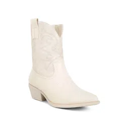 London Rag Women's Beige Cowboy Boots image 2