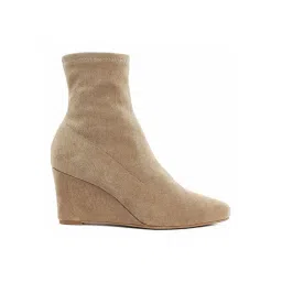 London Rag Women's Beige Wedge Booties-picture-42