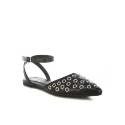 London Rag Women's Black Ankle Strap Sandals-picture-17