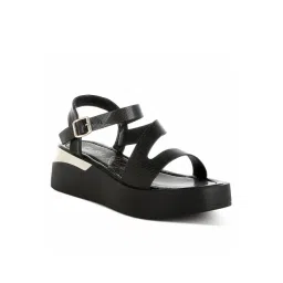 London Rag Women's Black Ankle Strap Sandals-picture-23