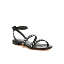 London Rag Women's Black Ankle Strap Sandals-picture-28