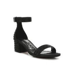 London Rag Women's Black Ankle Strap Sandals-picture-27