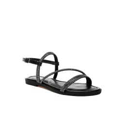 London Rag Women's Black Ankle Strap Sandals-picture-37
