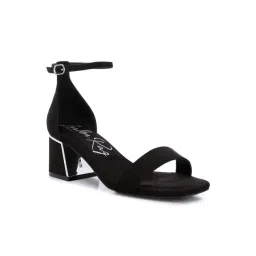 London Rag Women's Black Ankle Strap Sandals-picture-30
