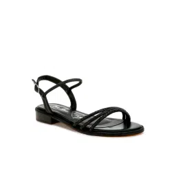 London Rag Women's Black Ankle Strap Sandals-picture-32