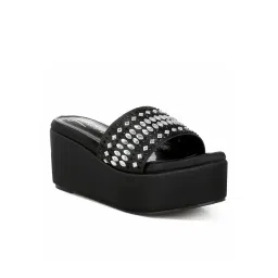 London Rag Women's Black Ethnic Wedges-picture-27