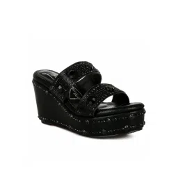 London Rag Women's Black Ethnic Wedges-picture-30