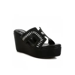 London Rag Women's Black Ethnic Wedges-picture-31